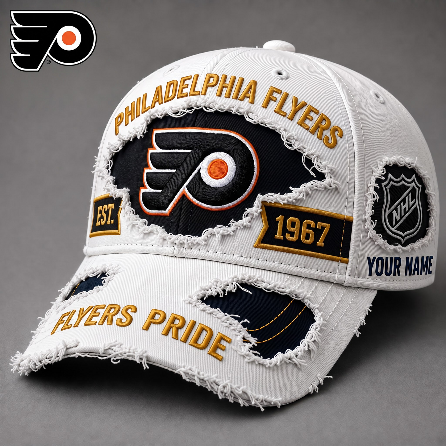 PREMIUM NHL X PF EXCLUSIVE PERSONALIZED CAP FOR GAME DAY