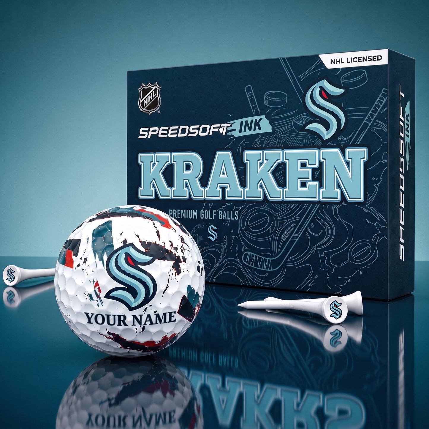 PREMIUM NHL X SK EXCLUSIVE PERSONALIZED GOLF BALL SET LIMITED EDTION