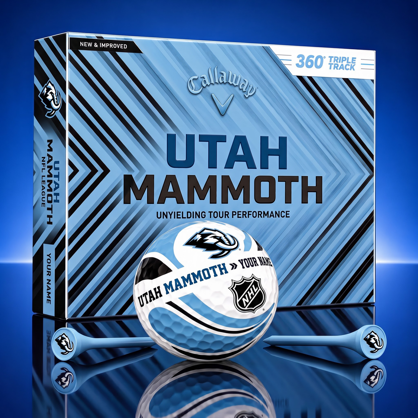 PREMIUM NHL X UM EXCLUSIVE  TOURNAMENT  PERSONALIZED GOLF BALL V30 COLLECTION