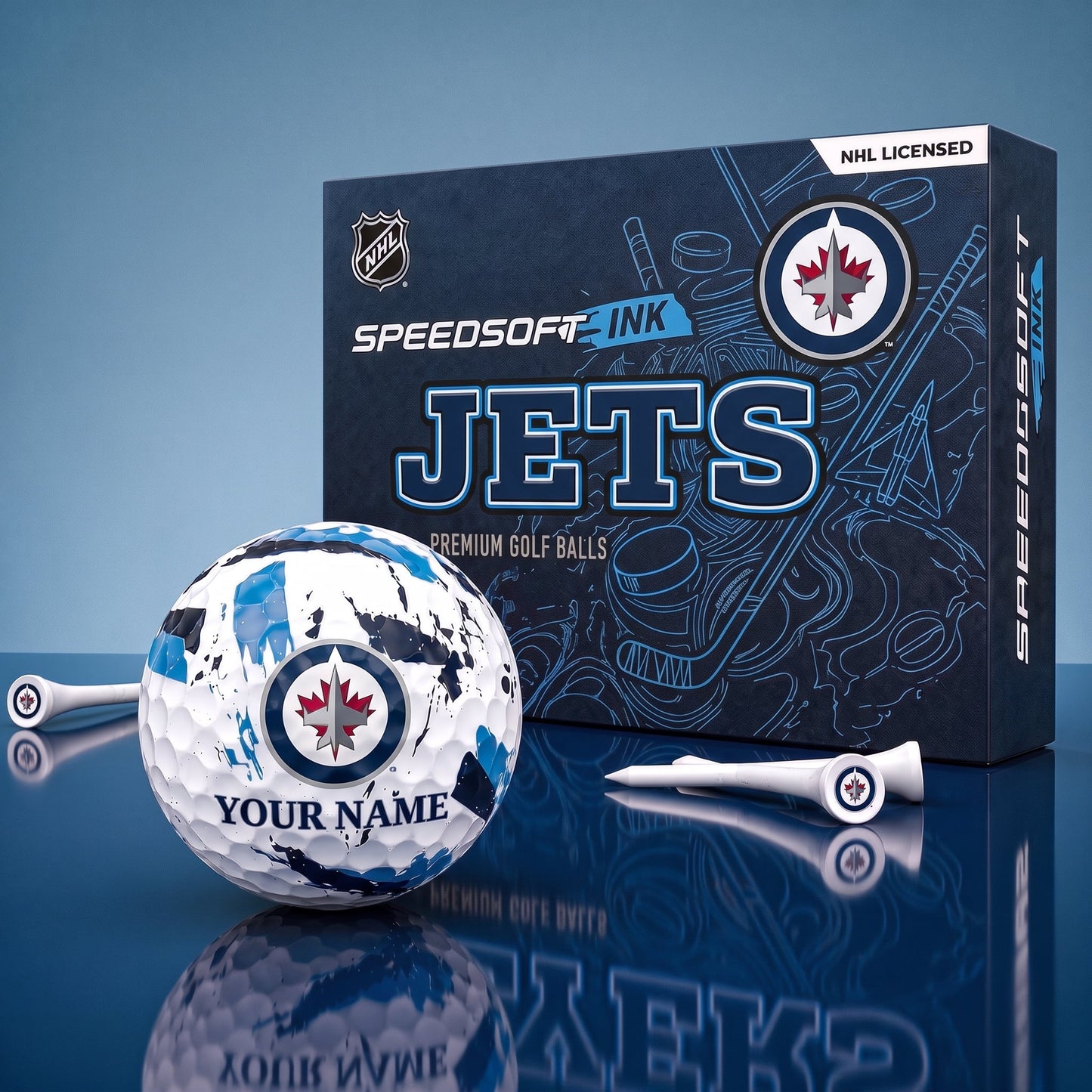 PREMIUM NHL X WJ EXCLUSIVE PERSONALIZED GOLF BALL SET LIMITED EDTION