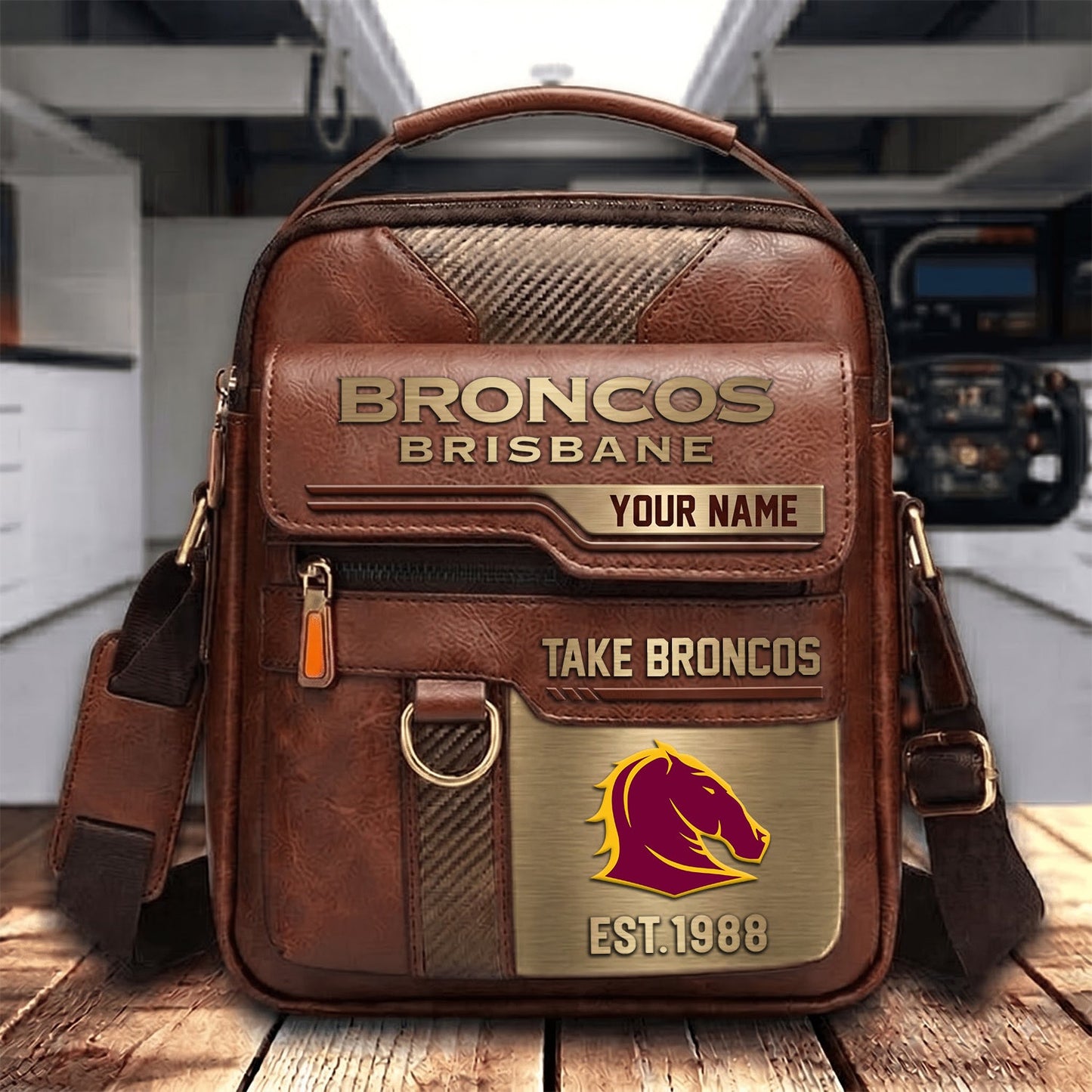 PREMIUM NRL X BB PERSONALIZED Leather Handbag LIMITED EDITION