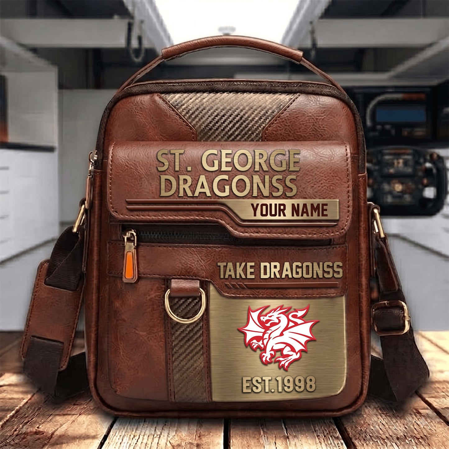 PREMIUM NRL X DRA PERSONALIZED Leather Handbag LIMITED EDITION