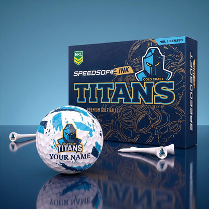 PREMIUM NRL X GCT EXCLUSIVE PERSONALIZED GOLF BALL SET LIMITED EDTION