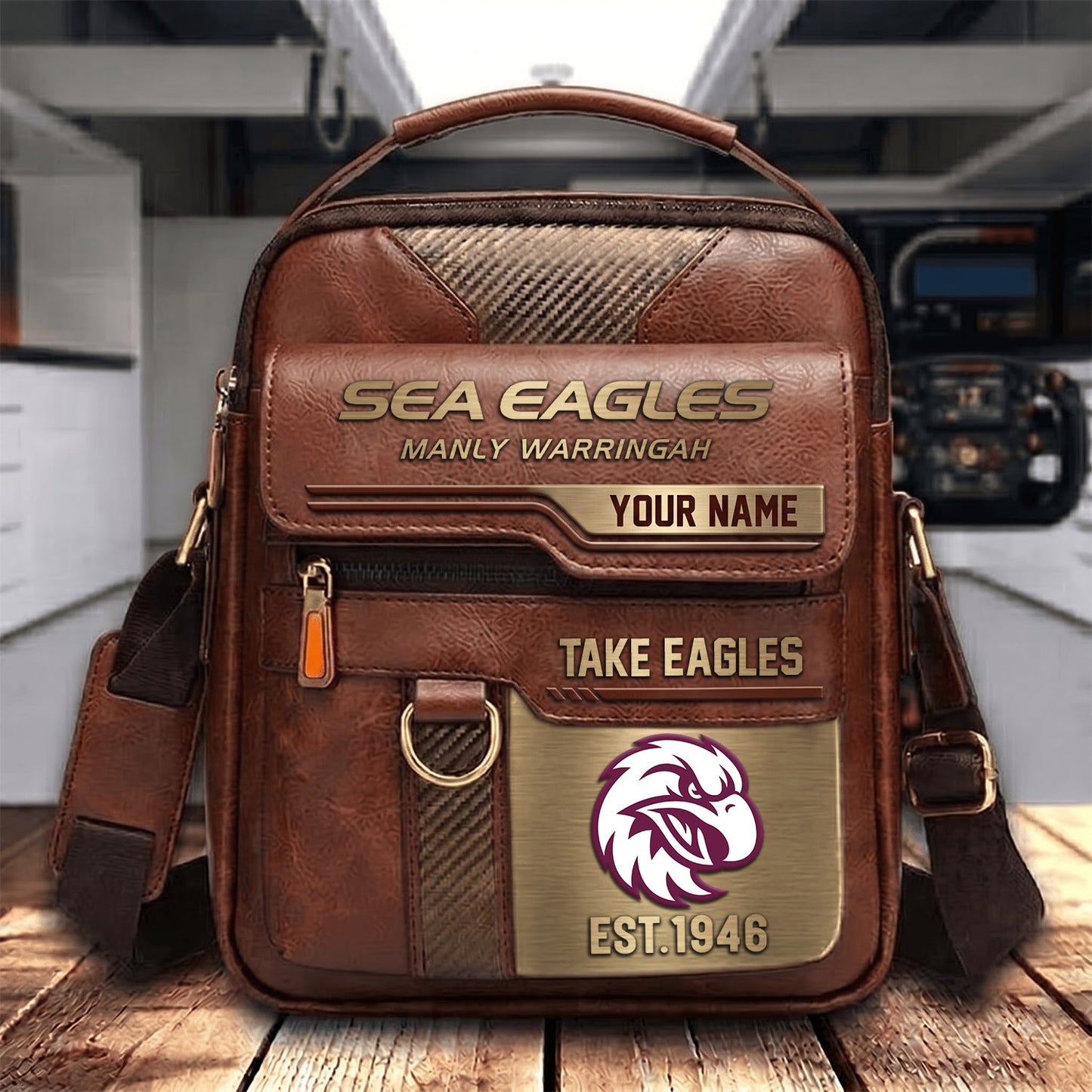 PREMIUM NRL X MWSE PERSONALIZED Leather Handbag LIMITED EDITION