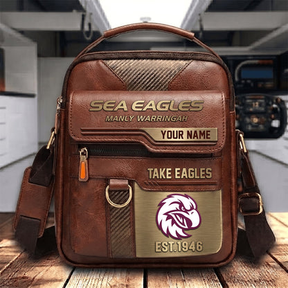 PREMIUM NRL X MWSE PERSONALIZED Leather Handbag LIMITED EDITION