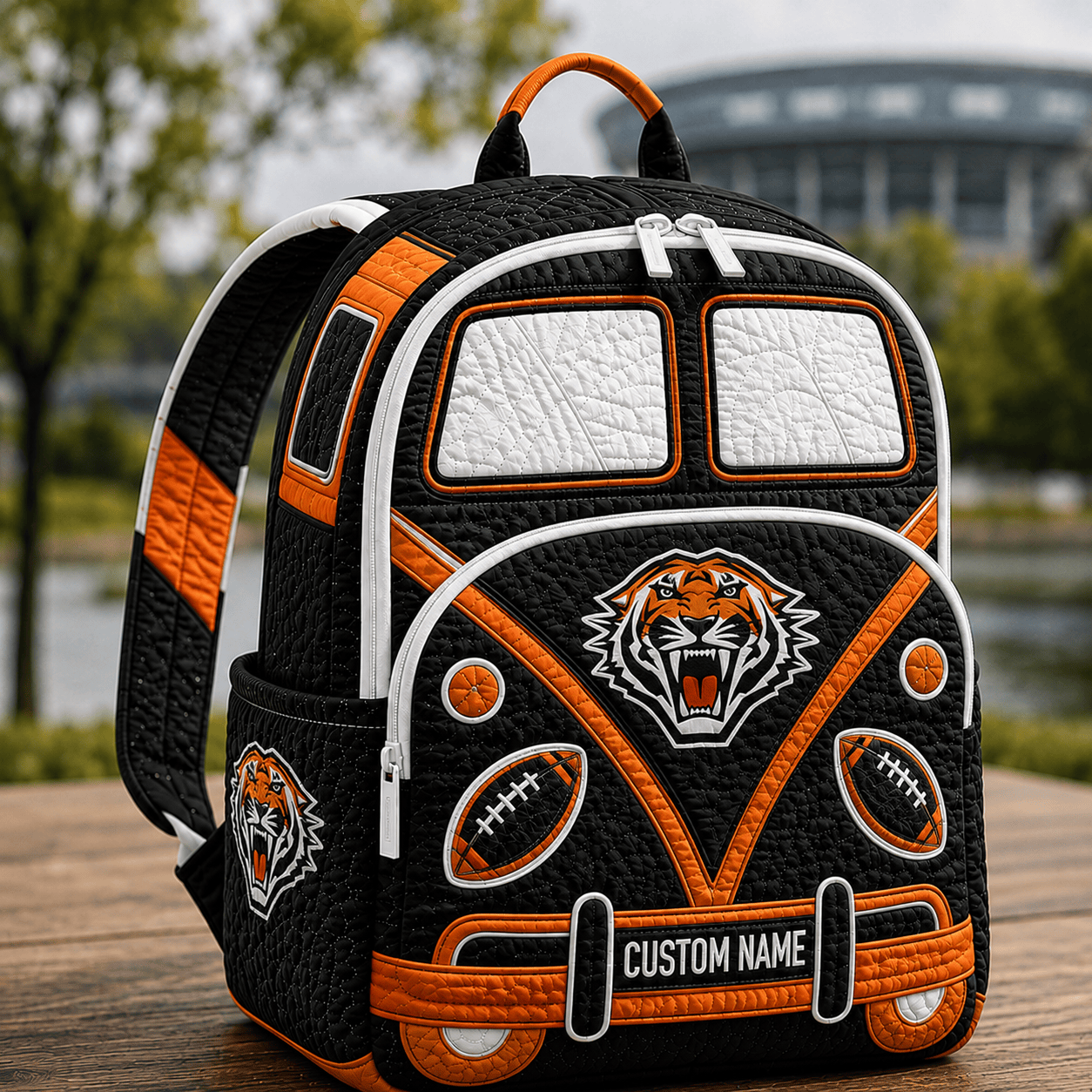 PREMIUM NRL X WT EXCLUSIVE Personalized Hippie Van Quilted Backpack Limited Edition