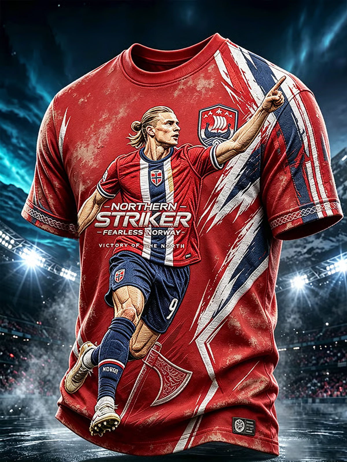 PREMIUM WC26 X NOR EXCLUSIVE VNECK -T SHIRT  V14  Football Viking