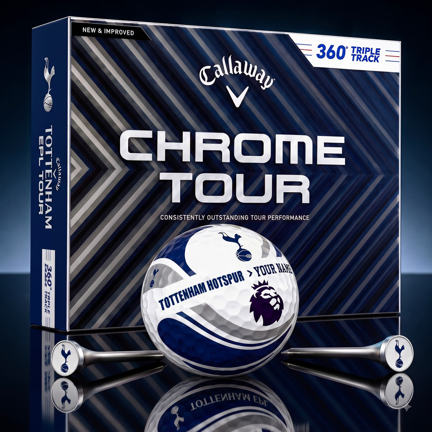 PREMIUM EPL X TH EXCLUSIVE  TOURNAMENT  PERSONALIZED GOLF BALL V3 COLLECTION NDT VHM 210826