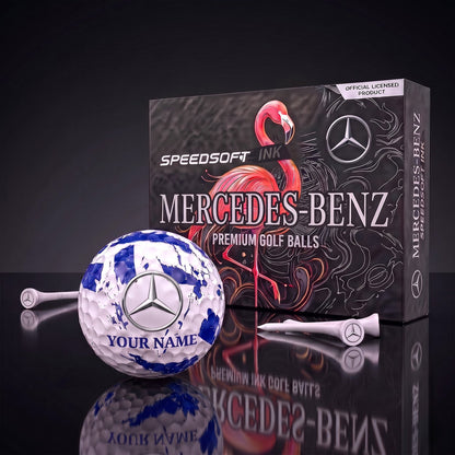 PREMIUM MBENZ X MER EXCLUSIVE PERSONALIZED GOLF BALL SET LIMITED EDTION NDT NHM 310726