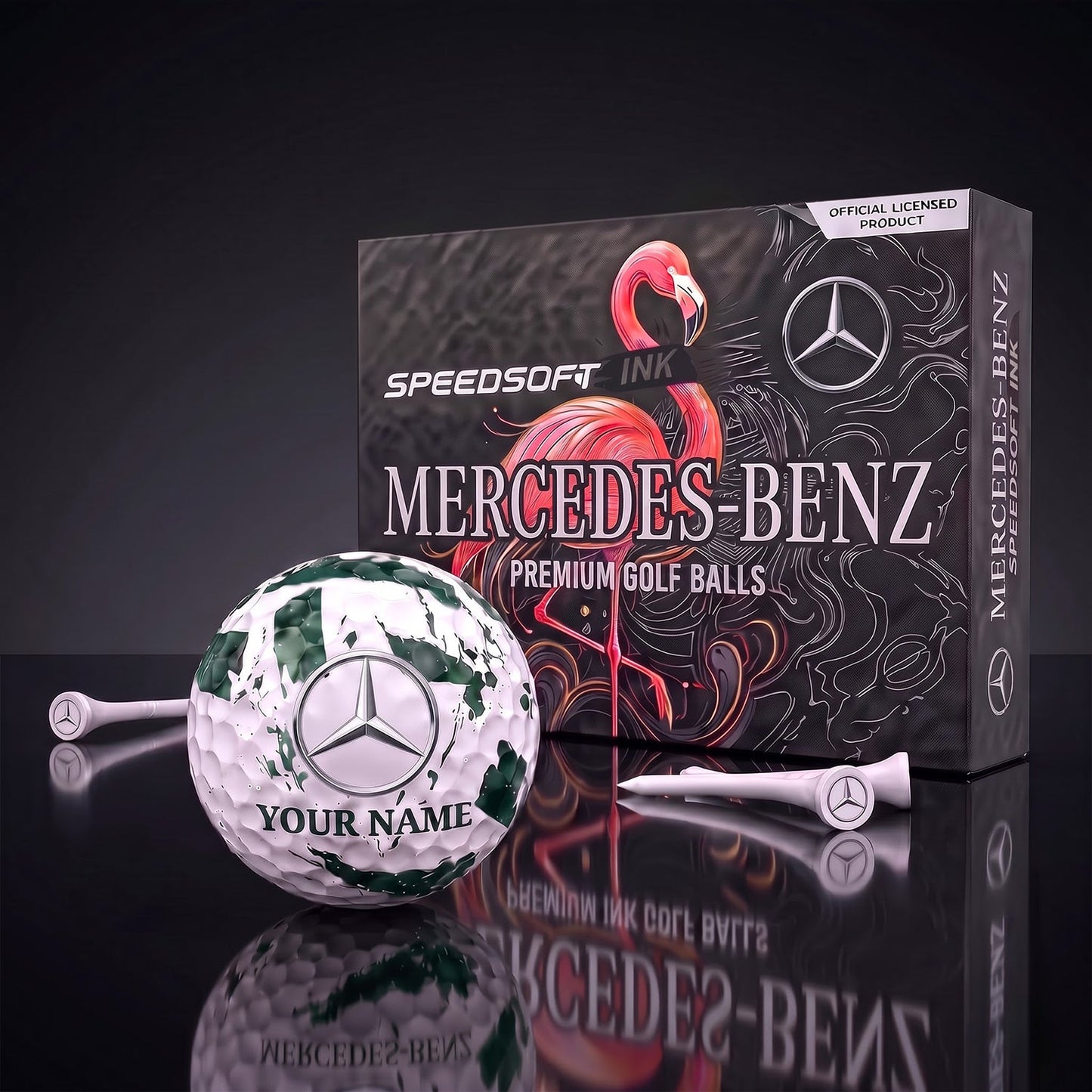 PREMIUM MBENZ X MER EXCLUSIVE PERSONALIZED GOLF BALL SET LIMITED EDTION NDT NHM 310726