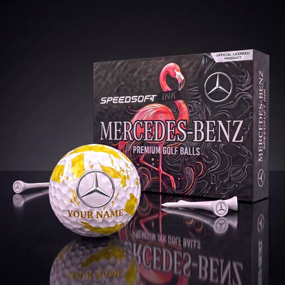 PREMIUM MBENZ X MER EXCLUSIVE PERSONALIZED GOLF BALL SET LIMITED EDTION NDT NHM 310726
