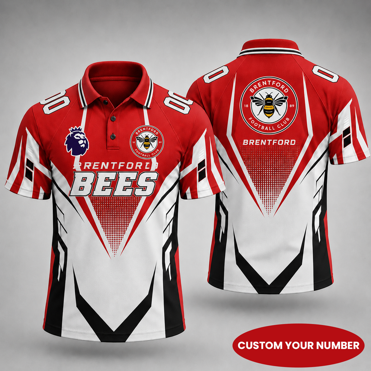 Premium EPL x BRE Gridiron Performance Polo Shirt for True Fans