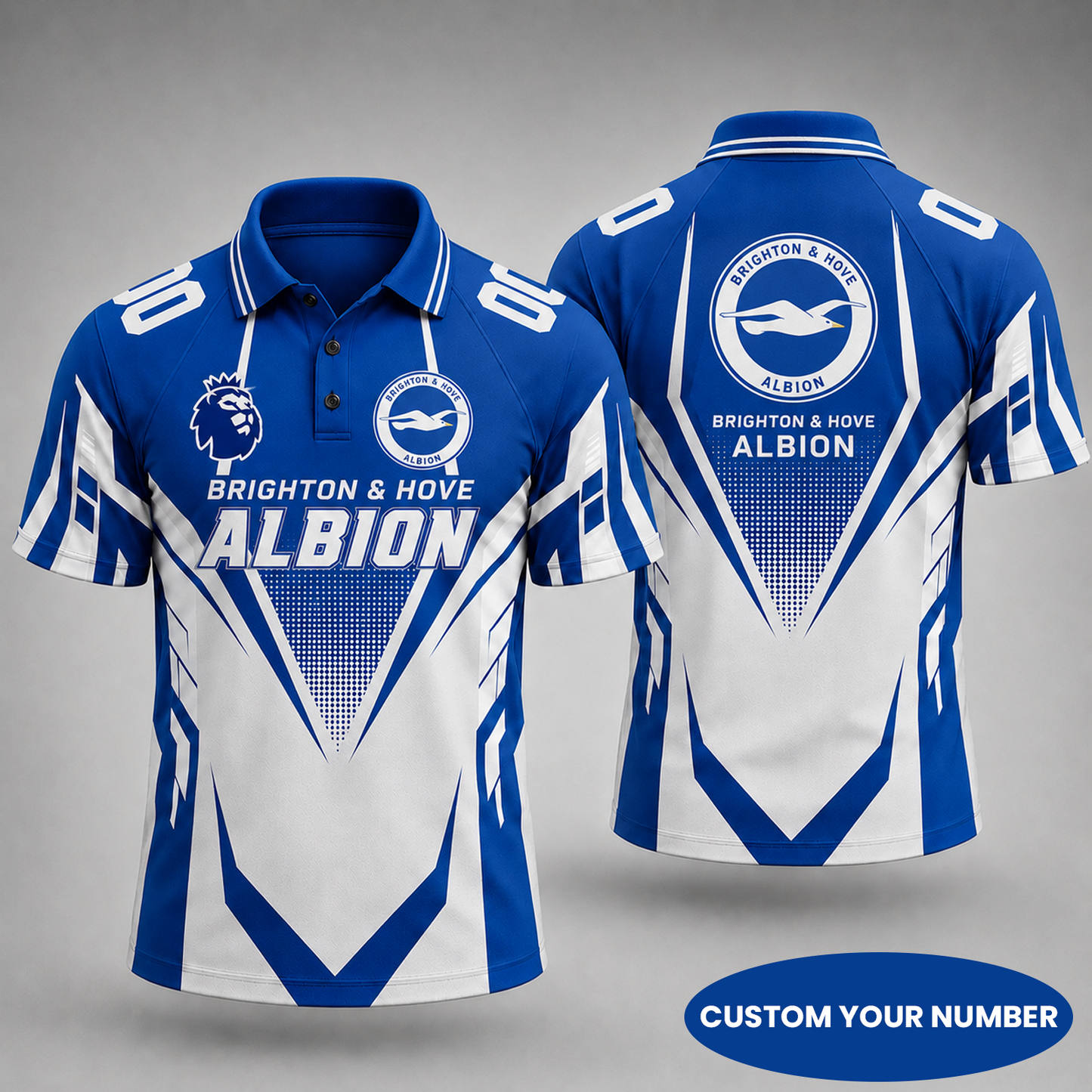 Premium EPL x BRI Gridiron Performance Polo Shirt for True Fans