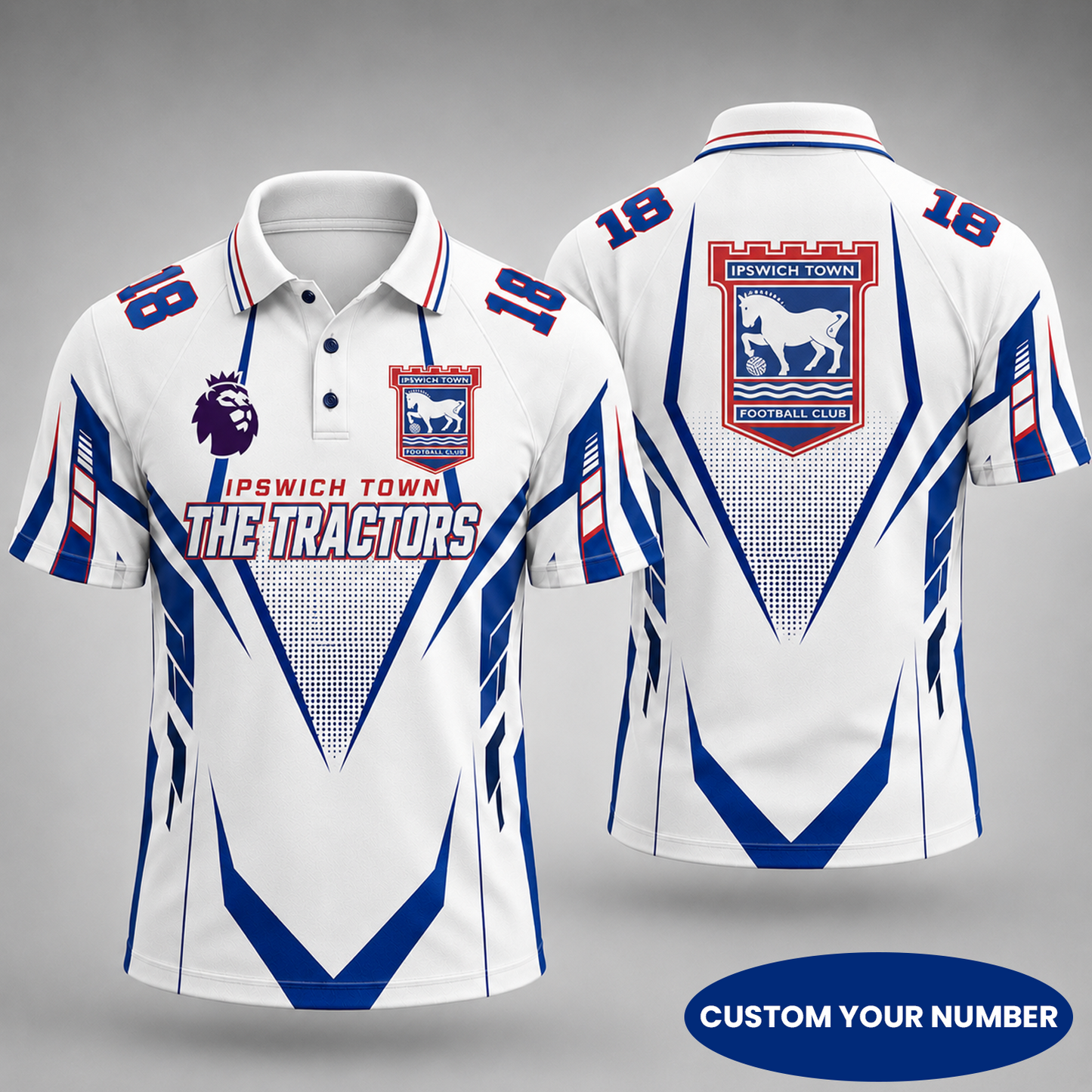 Premium EPL x IPS Gridiron Performance Polo Shirt for True Fans