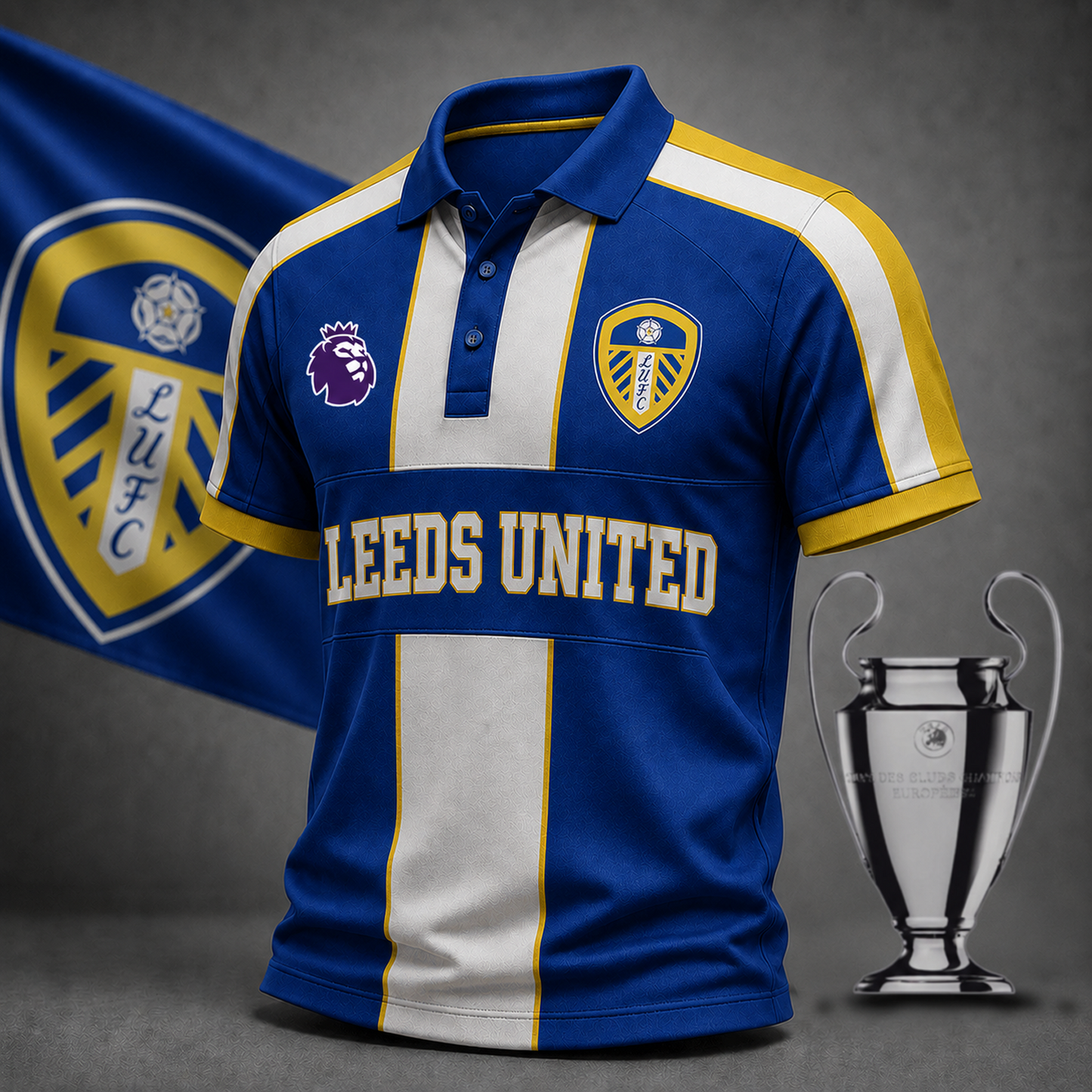 Premium EPL x LU Heritage Stripe Rugby Polo Shirt