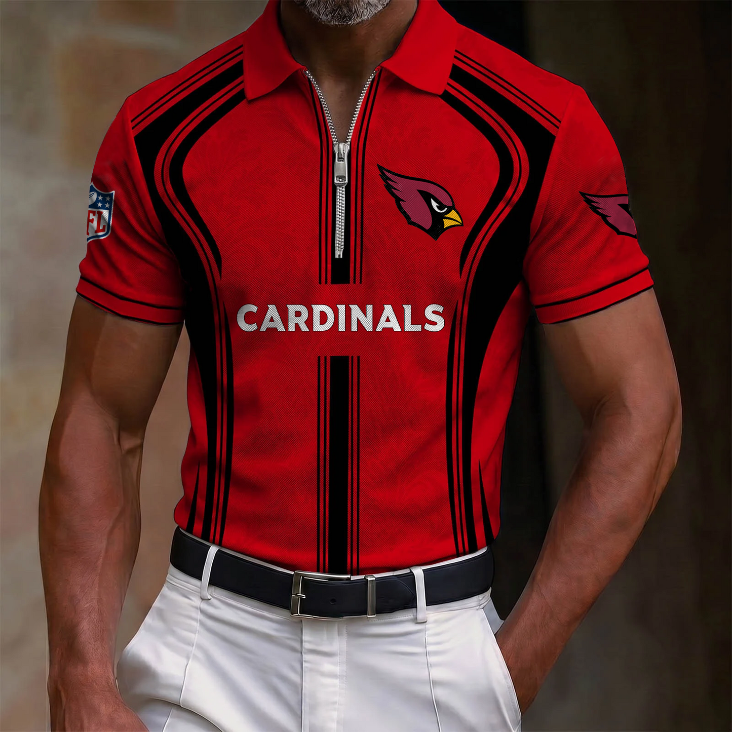 Premium NFL x ARI Quarter-Zip Polo Shirt