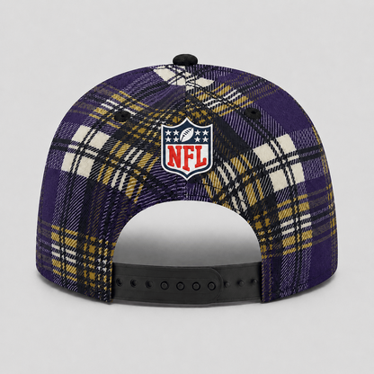 Premium NFL x BAL Plaid Game Day Style cap