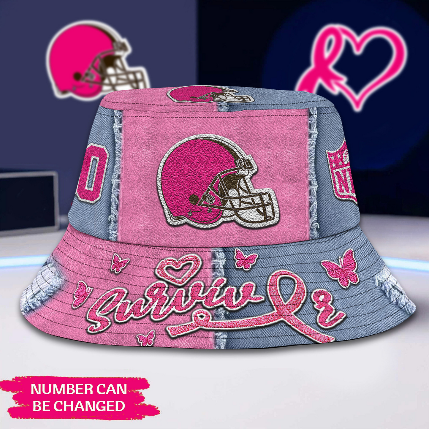 Premium NFL x CLE Cancer Survivor Bucket Hat