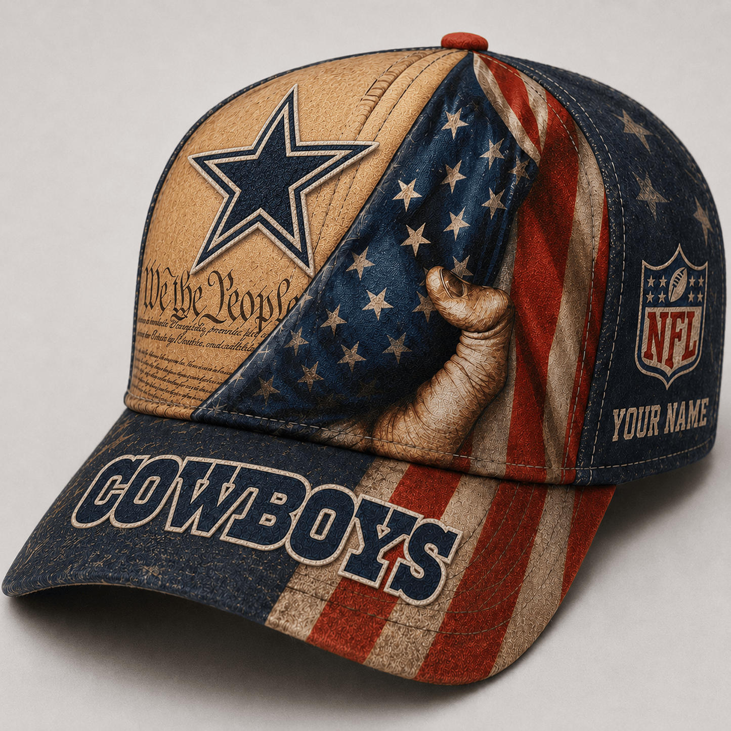 Premium NFL x DAL We The People Patriotic Flag Classic Cap