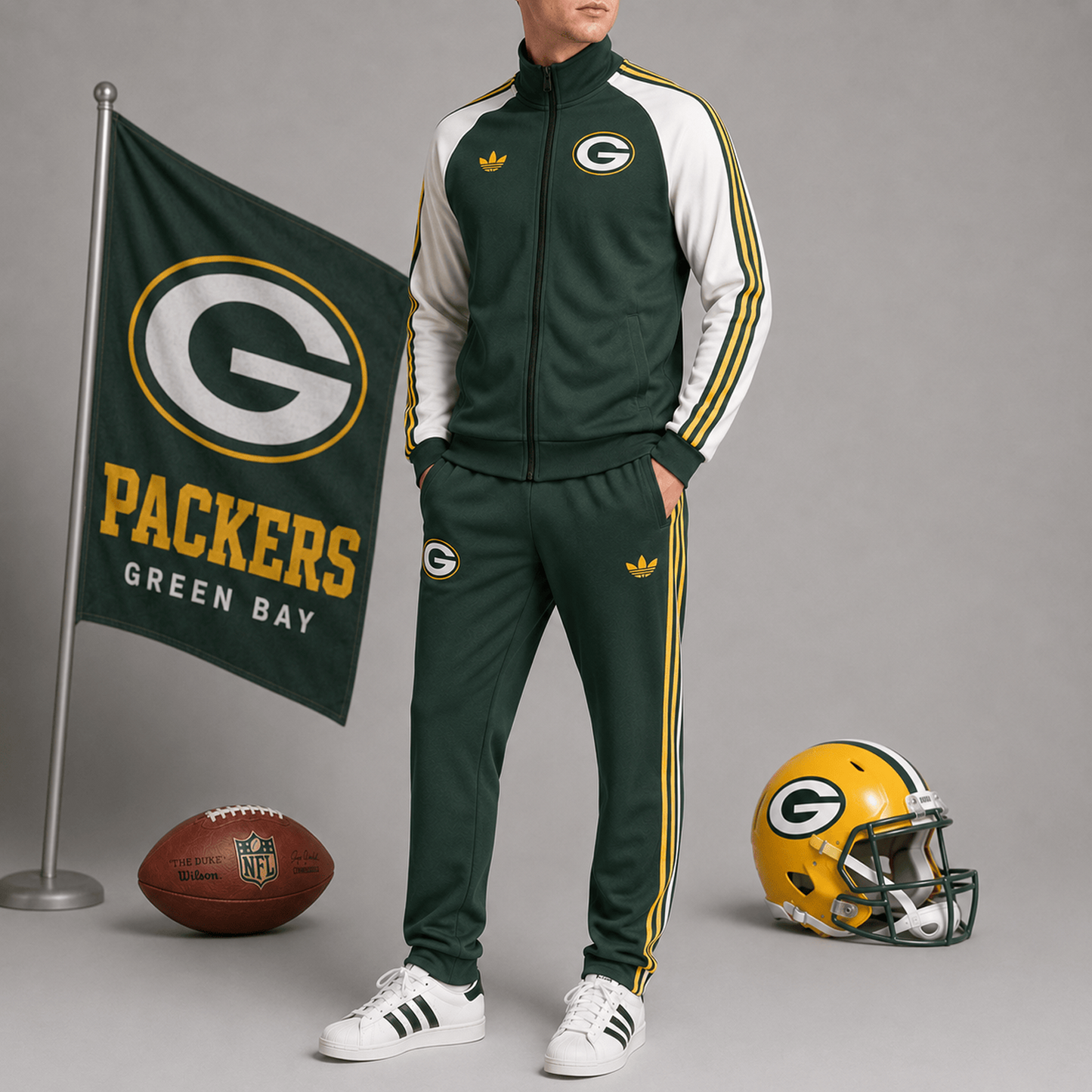 Premium NFL x GB Game Day Jacket & Jogger Set