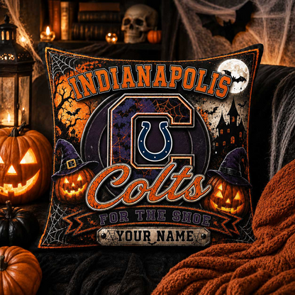 Premium NFL x IND Spooky Season Fan Personalized Pillow