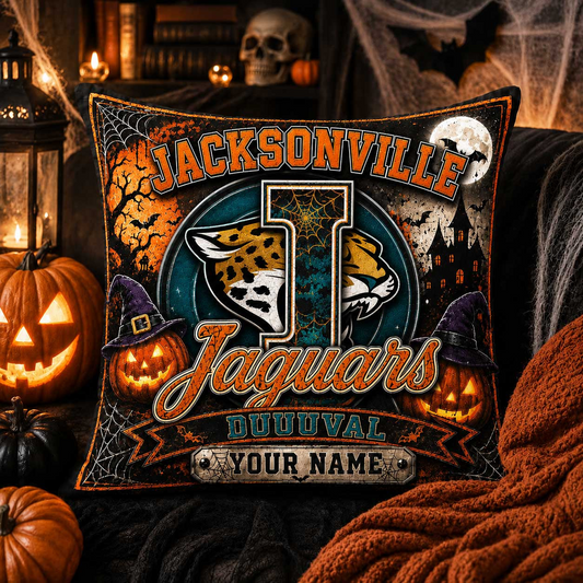 Premium NFL x JAX Spooky Season Fan Personalized Pillow
