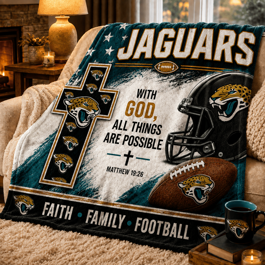 Premium NFL x JAX With God All Things Are Possible Blanket DATND TANTD 210826