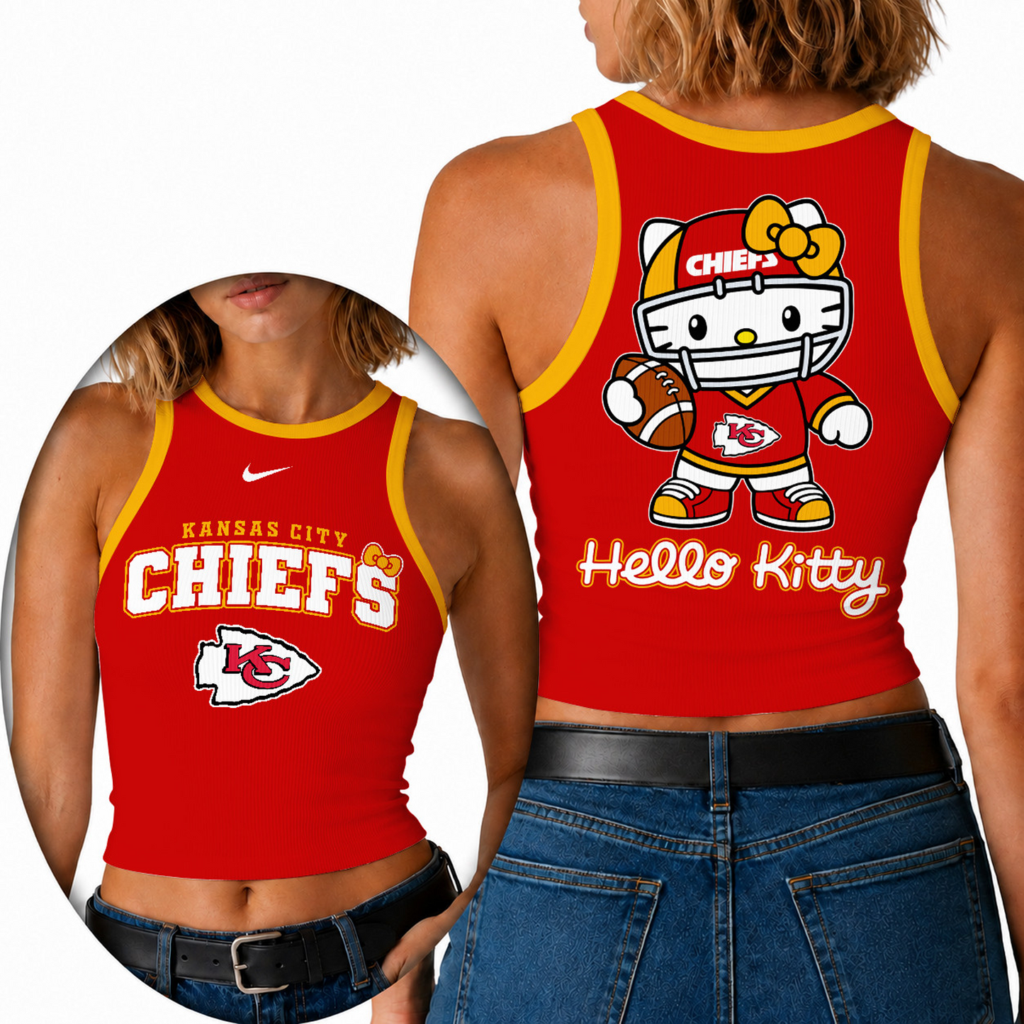 Premium NFL x KCC Hello Kitty Tank Top