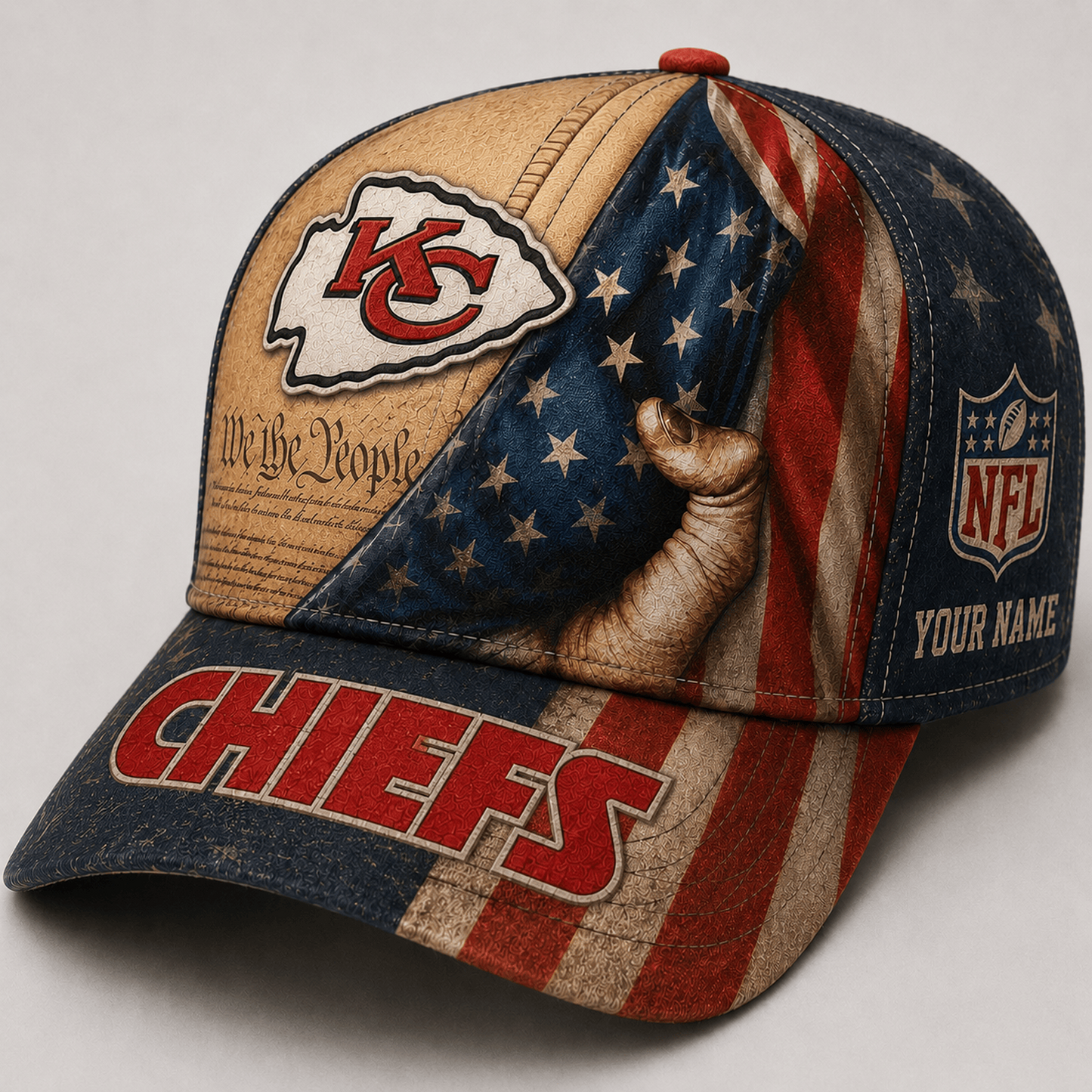 Premium NFL x KCC We The People Patriotic Flag Classic Cap