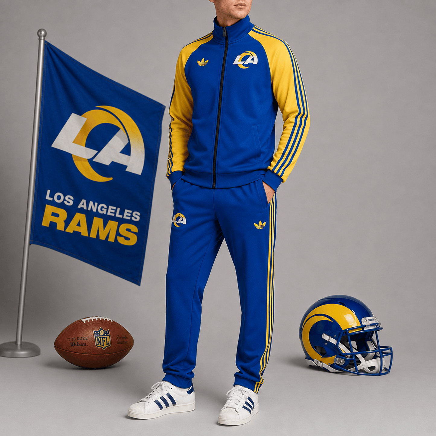Premium NFL x LAR Game Day Jacket & Jogger Set