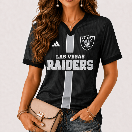 Premium NFL x LVR Game Day Women V-Neck Short Sleeve