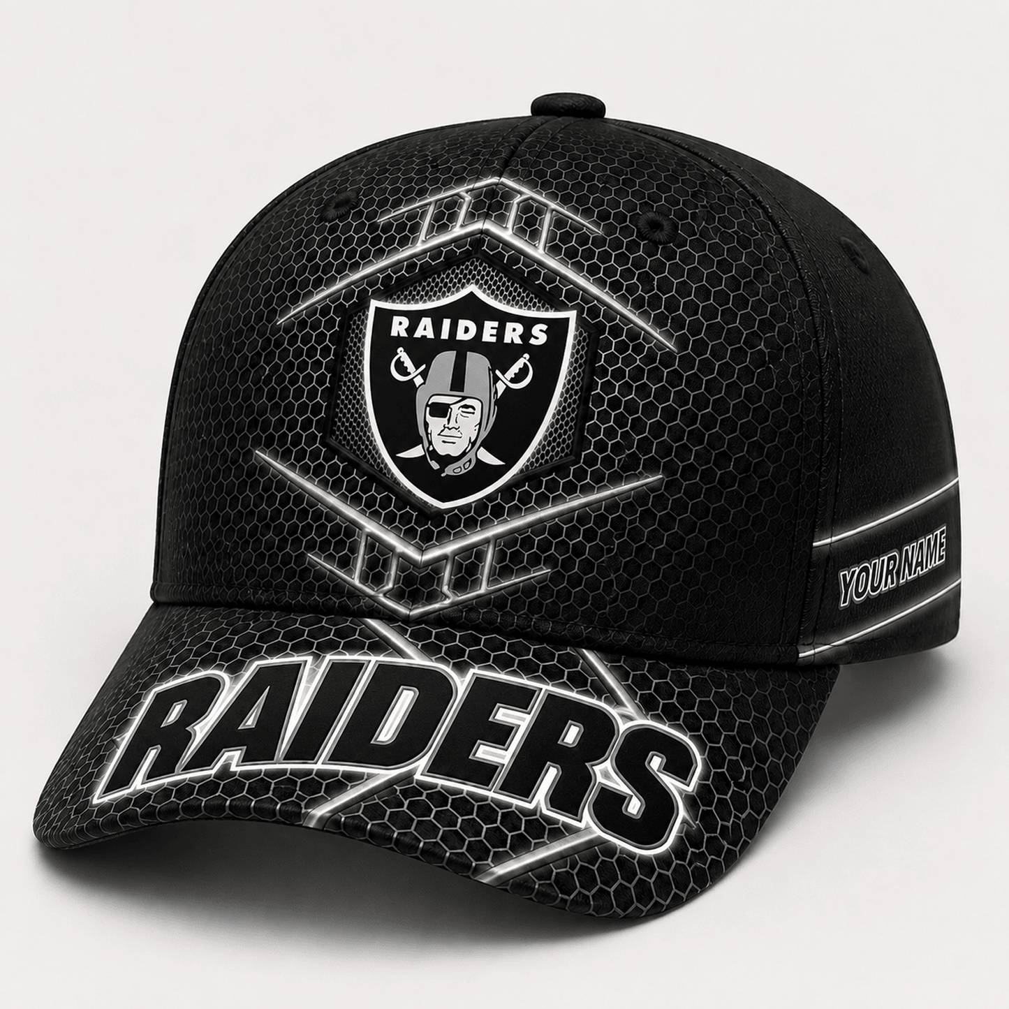 Premium NFL x LVR Honeycomb Custom Name Cap for Loyal Fans