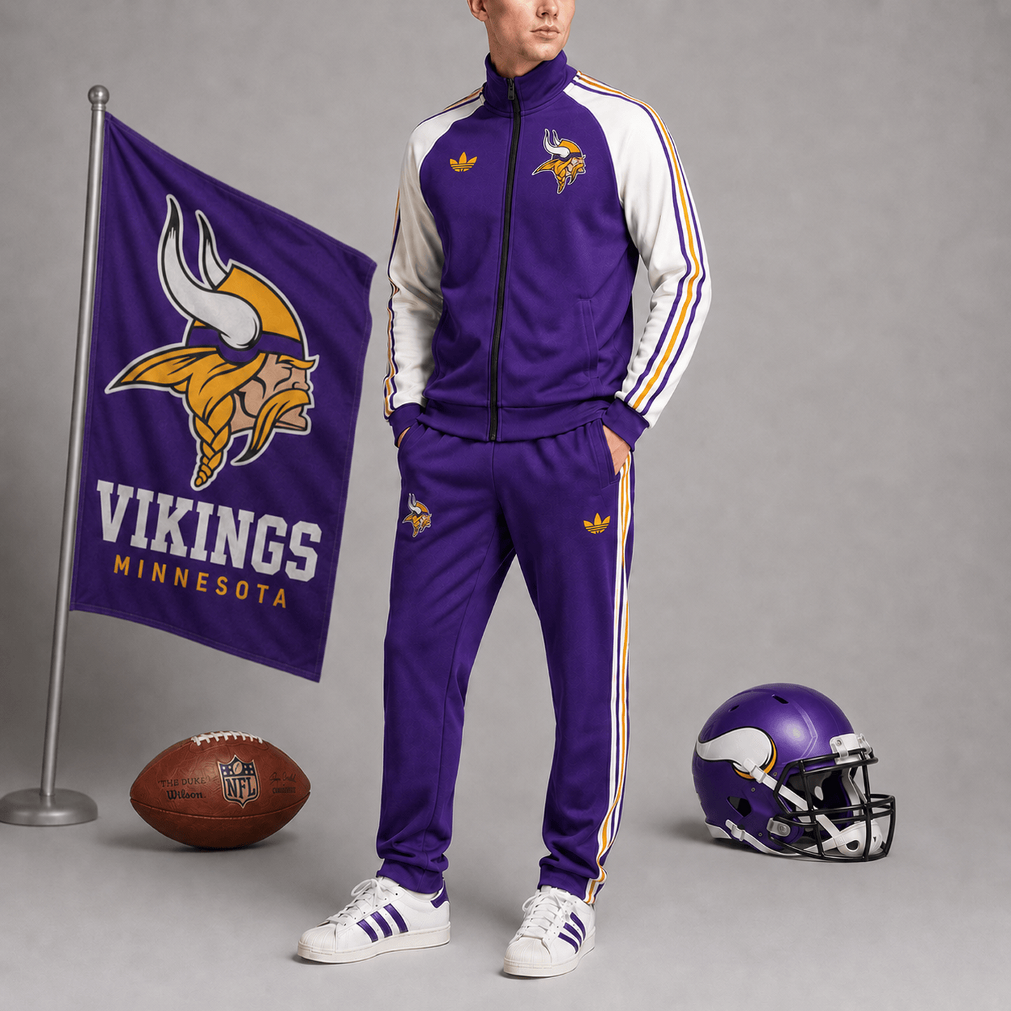 Premium NFL x MIN Game Day Jacket & Jogger Set
