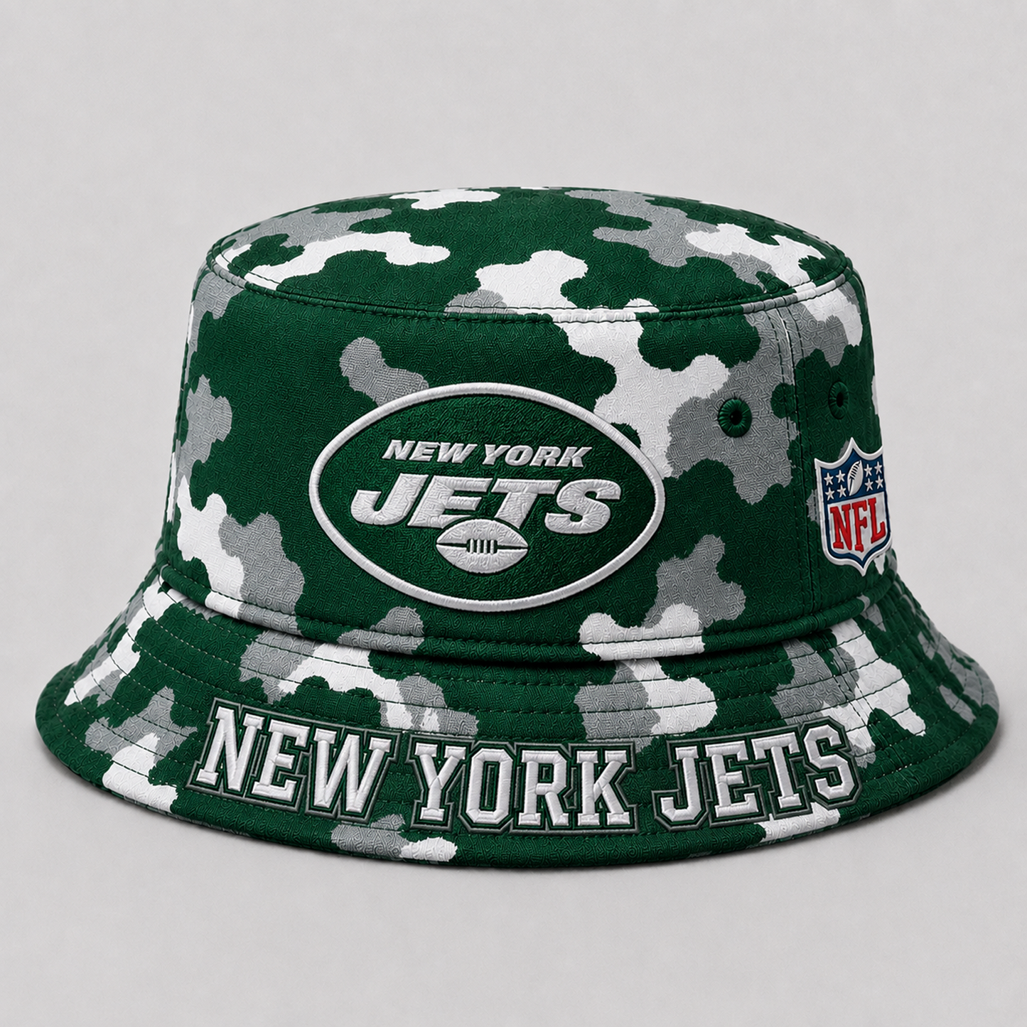 Premium NFL x NYJ Camo Bucket Hat
