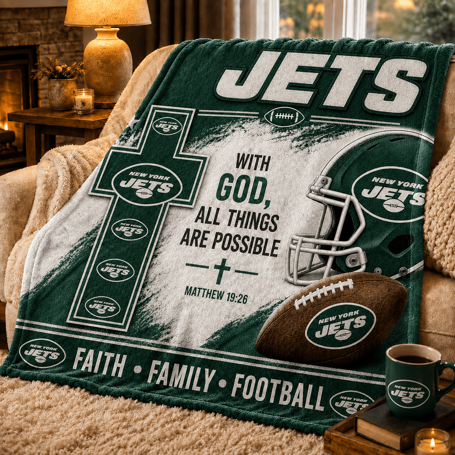 Premium NFL x NYJ With God All Things Are Possible Blanket DATND TANTD 210826