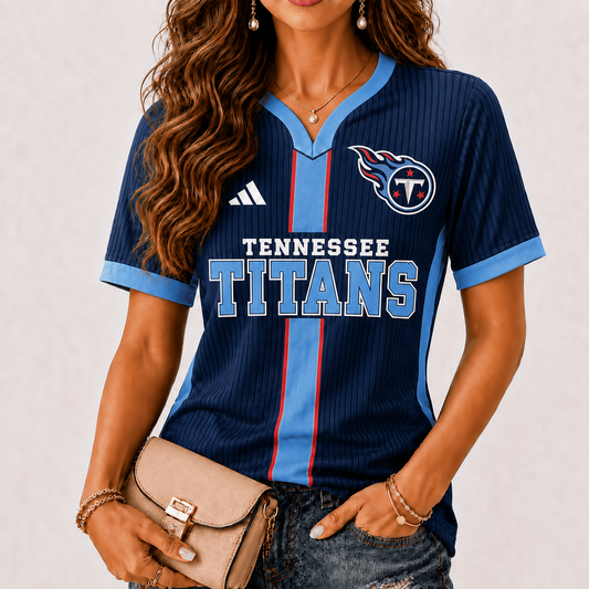 Premium NFL x TEN Game Day Women V-Neck Short Sleeve