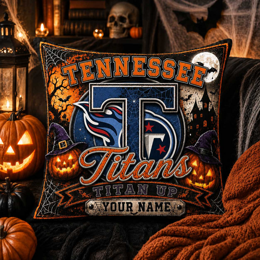 Premium NFL x TEN Spooky Season Fan Personalized Pillow