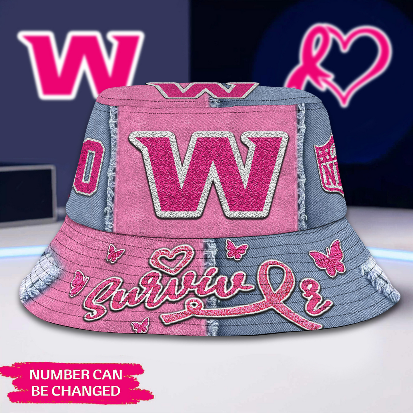 Premium NFL x WAS Cancer Survivor Bucket Hat