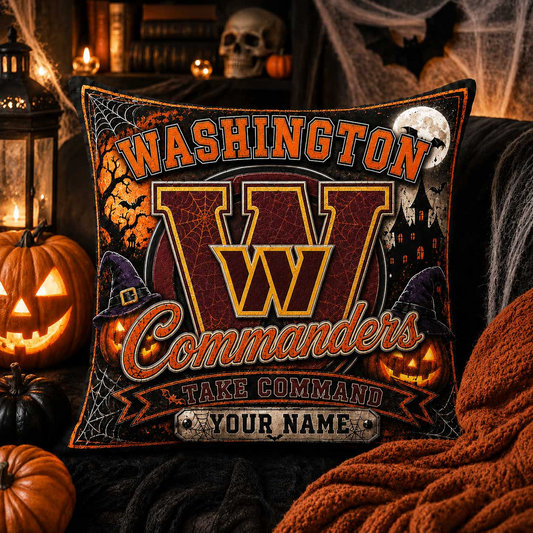 Premium NFL x WAS Spooky Season Fan Personalized Pillow
