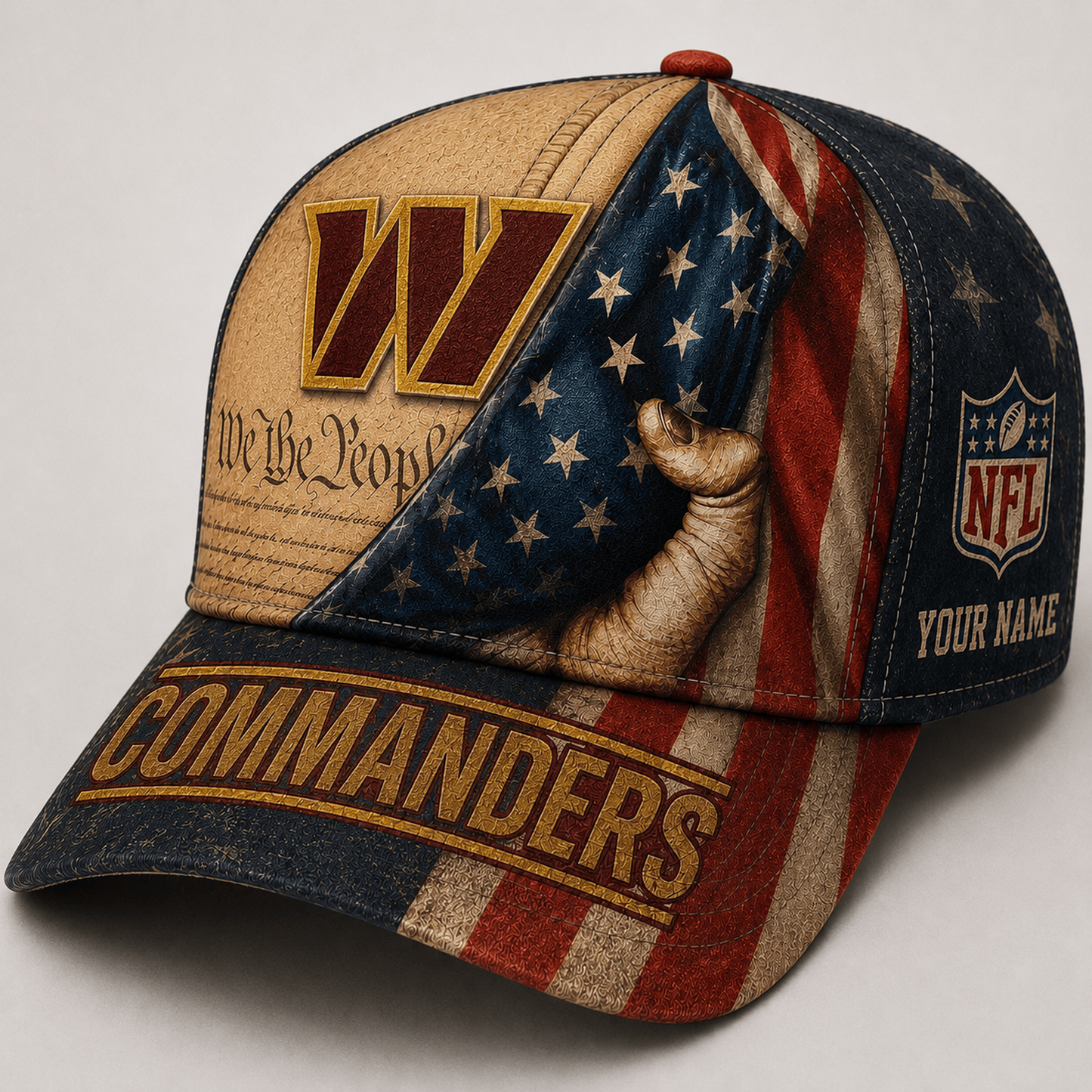 Premium NFL x WAS We The People Patriotic Flag Classic Cap