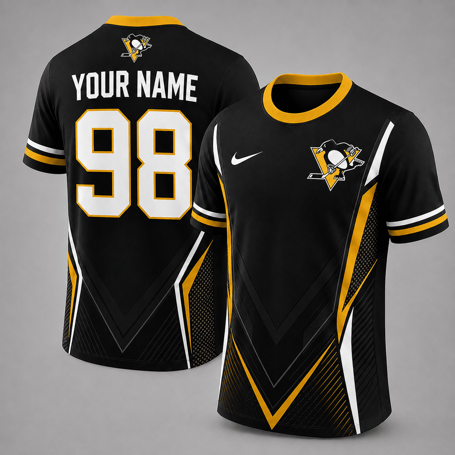 Premium NHL x PIT Personalized Game Day Fan Top T-Shirt