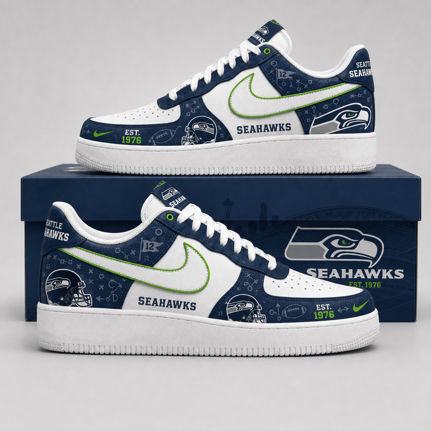 SEA x NFL Game Ready Fan AF1 Shoes