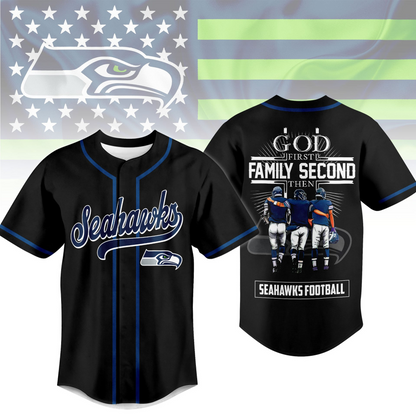 SEA x NFL God First, Family Second ƒ?? Faith & Brotherhood Football Jersey