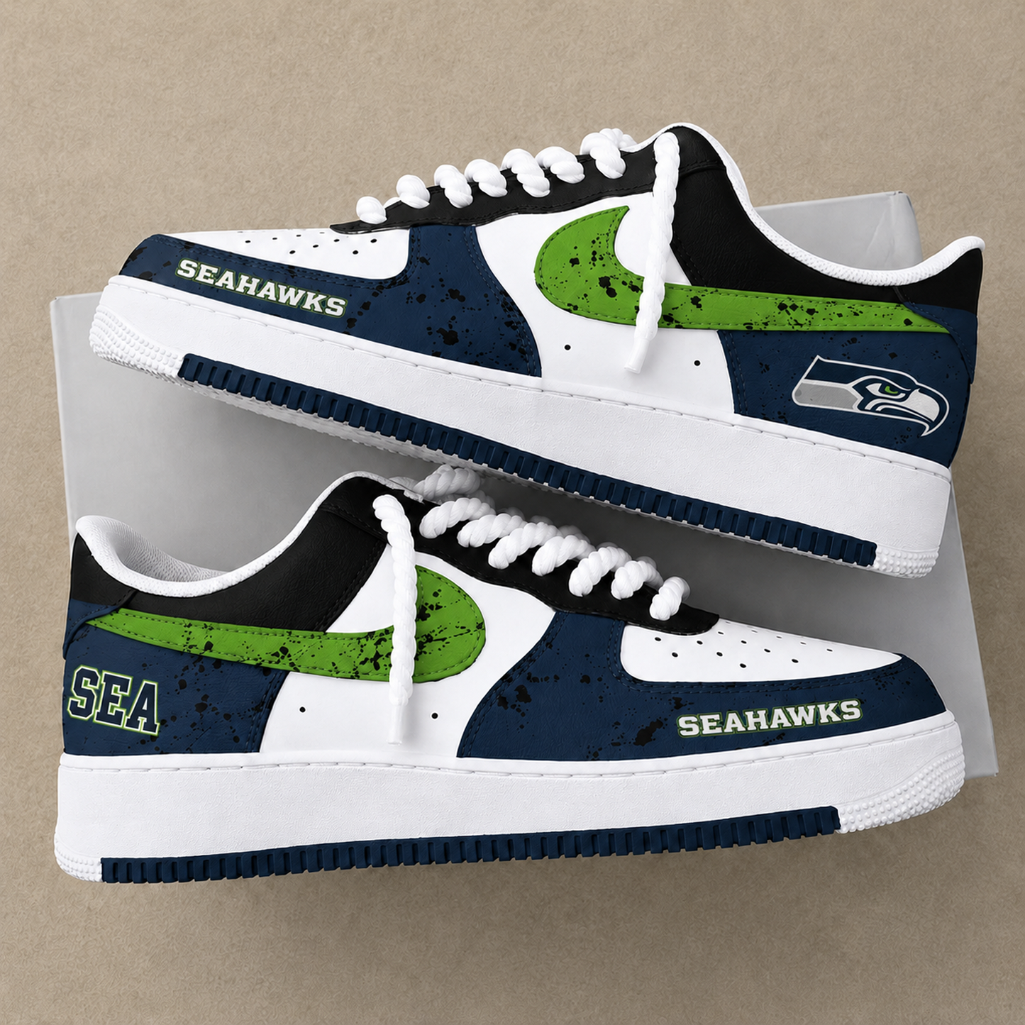 SEA x NFL Premium AF1 Shoes