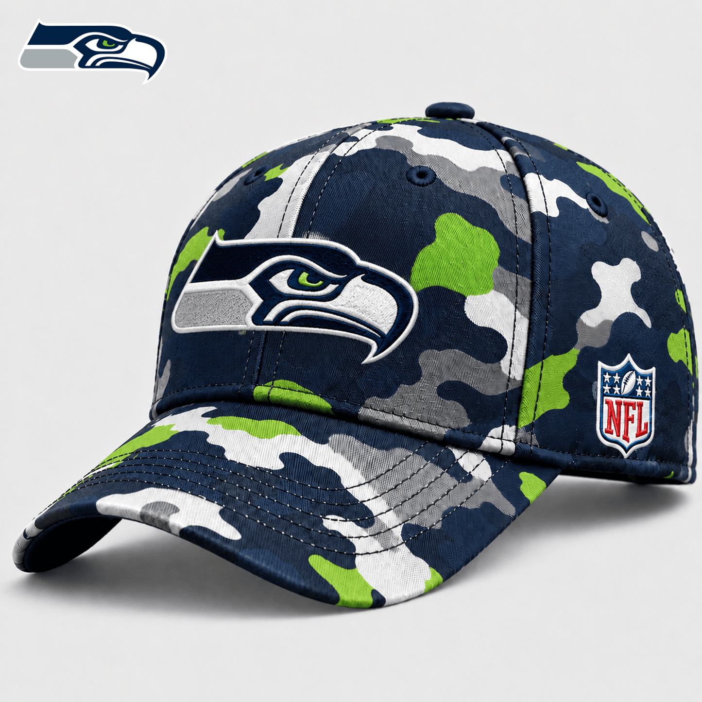SEA x NFL Premium Camo Game Day Cap