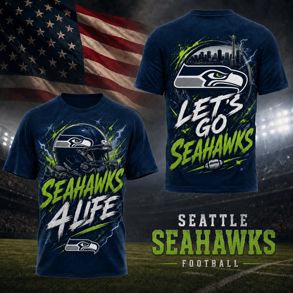 SEA x NFL Premium Fan For Life 3D Shirt