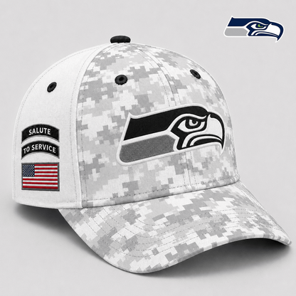SEA x NFL Premium Salute to Service Digital Camo Cap