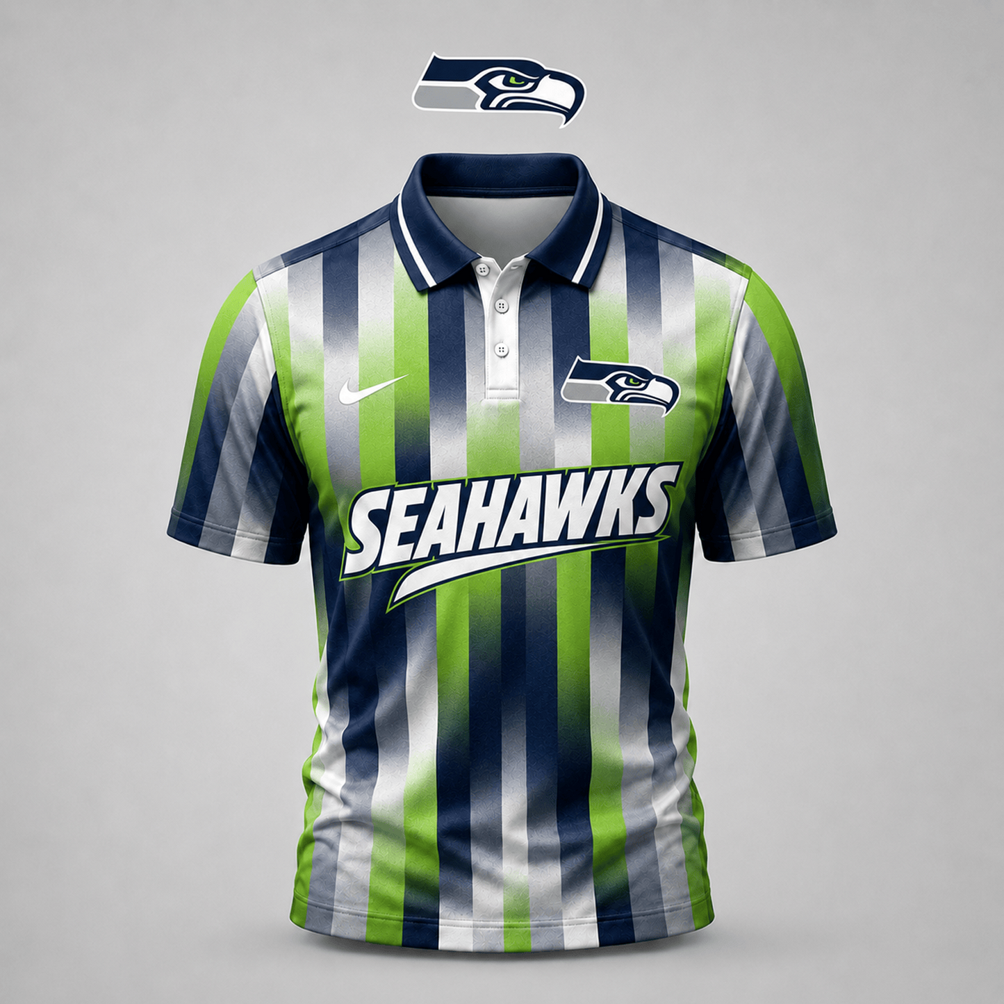 SEA x NFL Premium Team Polo Shirt For Men Football