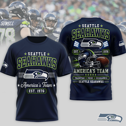 SEA x NFL Premium Team Tradition Pride 3D Shirt