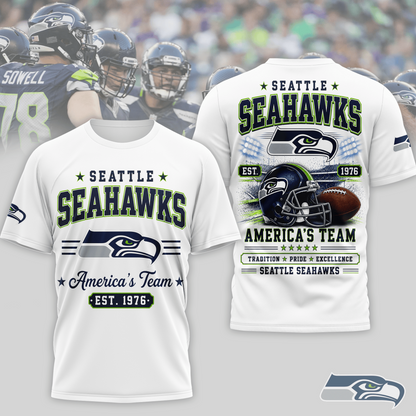 SEA x NFL Premium Team Tradition Pride 3D Shirt